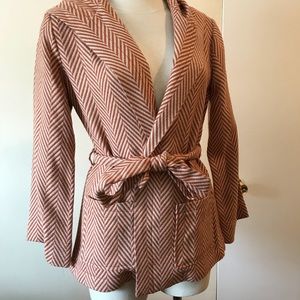 Tucker for Target rust orange wrap blazer